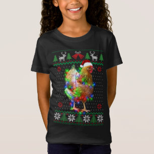 T-Shirt Animal de poule Douleur moche de Noël Chiot Animal