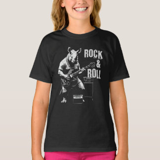 T-shirt animal de roche et de rouleau