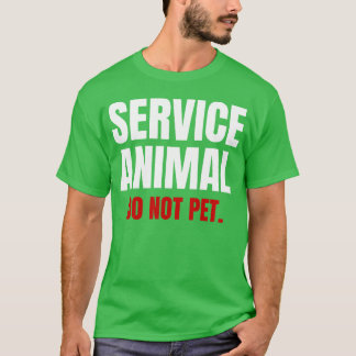 T-shirt Animal de Service Ne Caressez Pas l'ami