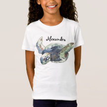 T-shirt animal de tortues personnalisées