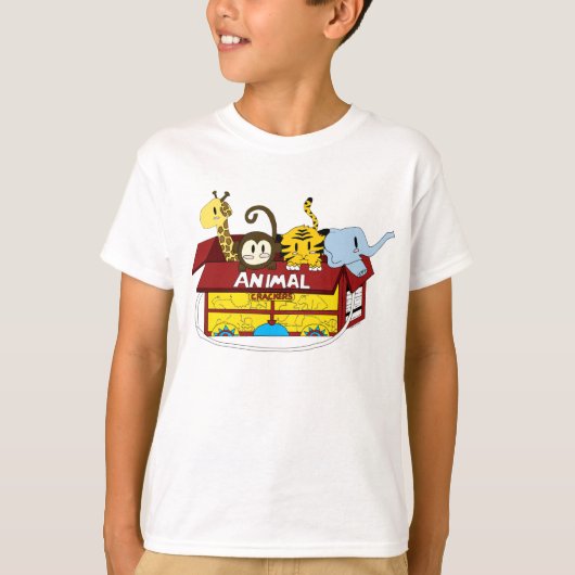 T-shirt animal d'enfants de biscuits (Devant)