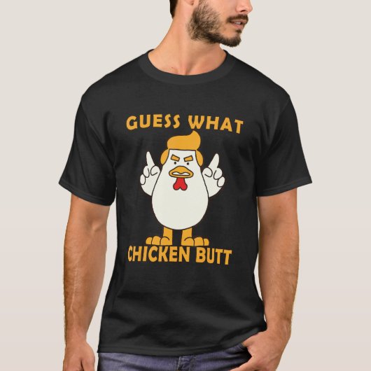 T-shirt Animal Devinez Ce Poulet Butt mignon Poulets (Devant)