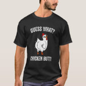 T-shirt Animal Devinez Quel Bouton De Poulet Mélange Boeuf (Devant)