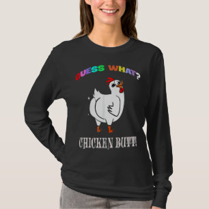 T-shirt Animal Devinez Quel Bouton De Poulet Mélange Boeuf