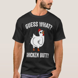 T-shirt Animal Devinez Quel Bouton De Poulet Mélange Boeuf