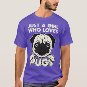 T-shirt Animal Dog Pug Lover Women Gift Pug 