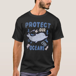 T-shirt Animal Dolphin Planète Eau Protéger notre océan