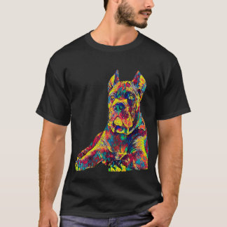T-shirt Animal familier italien de couleur de mastiff de