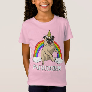 T-Shirt Animal familier mignon de Pugicorn de carlin de