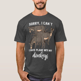 T-shirt Animal Farmer Drôle Je Ne Peux Pas J'Ai Des Plans
