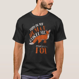 T-shirt Animal forestier C'Est Mon Costume Humain Fox 1