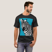 T-shirt Animal frais de zèbre (Devant entier)