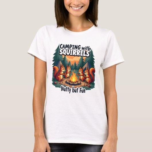 T-shirt Animal Funny Camping (Devant)