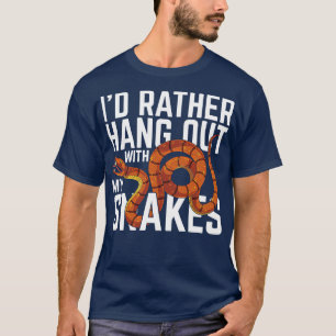 T-shirt Animal Funny Snake Propriétaire Reptile Pet Snake