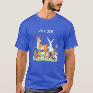 T-shirt Animal lapin hérisson Ambre cadeau