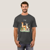 T-shirt Animal lapin hérisson Cai amis (Devant entier)