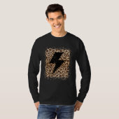 T-shirt Animal Leopard Cheetah Bolt Lightning Print (Devant entier)