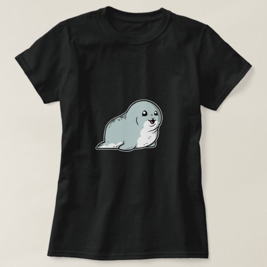 T-shirt Animal marin de phoque mûr (Design devant)