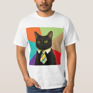 T-shirt Animal Meme de conseil de chat d'affaires