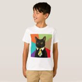 T-shirt Animal Meme de conseil de chat d'affaires (Devant entier)