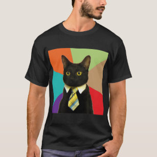 T-shirt Animal Meme de conseil de chat d'affaires