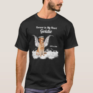T-shirt Animal Memorial Angel Chien Golden Retriever