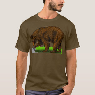 T-shirt Animal ours biologie brun couleur mammifère