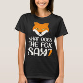 T-shirt Animal Qu'est-ce que le Fox dit Foxes Meme (Devant)