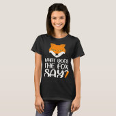 T-shirt Animal Qu'est-ce que le Fox dit Foxes Meme (Devant entier)