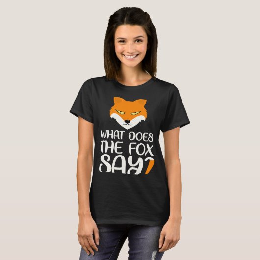 T-shirt Animal Qu'est-ce que le Fox dit Foxes Meme (Devant entier)