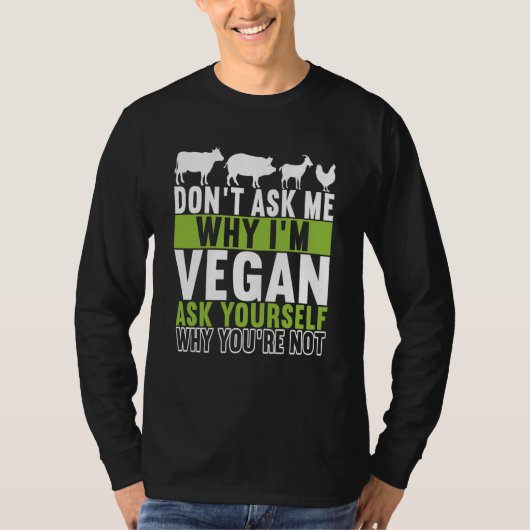T-shirt Animal Rights Vegan Vegetarian  6 (Devant)