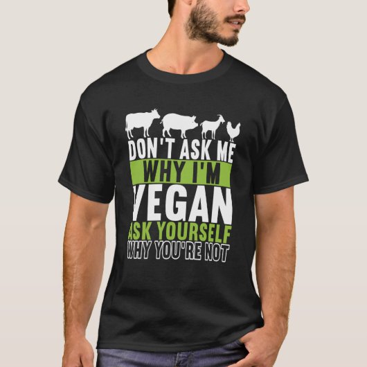 T-shirt Animal Rights Vegan Vegetarian  6 (Devant)