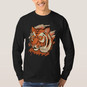 T-shirt Animal sauvage asiatique Chat Predator Tiger