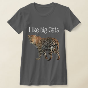 T-shirt animal sauvage léopard