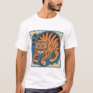 T-shirt animal sauvage stylisé