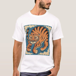 T-shirt animal sauvage stylisé
