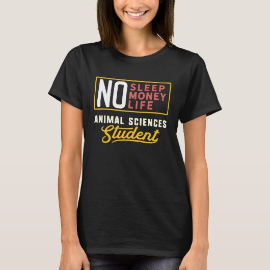 T-shirt Animal Sciences Major Studen Graduation (Devant)