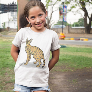 T-shirt animal serval