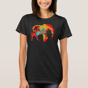 T-shirt Animal Welfare Elephant Silhouette Motif Fillin