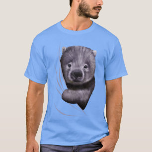 T-shirt Animal Wombat Provenant De L'Intérieur