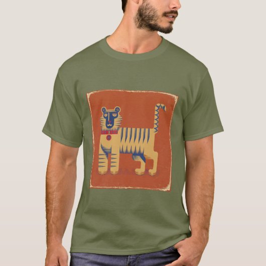 T-shirt animalier stylisé (Devant)