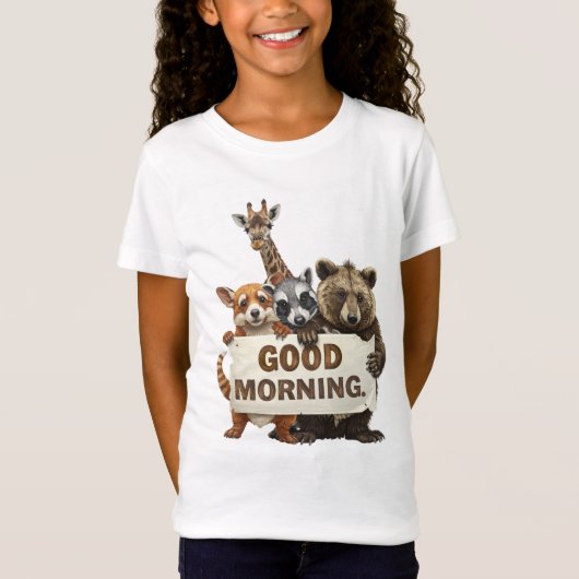 T-Shirt Animals, Good Morning, (Devant)