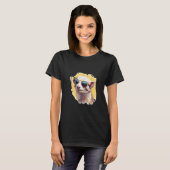 T-shirt Animals Graphic  Ferret Wearing Sunglasses 2 (Devant entier)