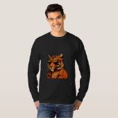 T-shirt Animals Graphic  Tiger Wearing Sunglasses 7 (Devant entier)