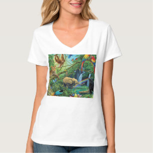 T-shirt Animals living together throw pillow