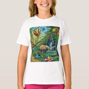 T-shirt Animals living together throw pillow