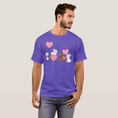 T-shirt Animals panda rabbit bear love animal rights activ (Devant entier)