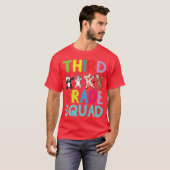 T-shirt Animals Students Dabbing Backo Schoolhird boy (Devant entier)