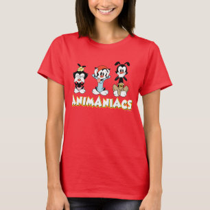 T-shirt Animaniacs Graphique de Warner Sibings "No Evil"