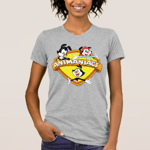 T-shirt Animaniacs Warner Brothers & Sister WB Shield